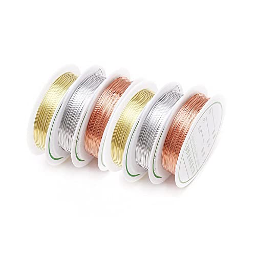 Tarnish resistant koperen draad sieraden kralen draadroller voor ambachten kralen sieraden maken 0.4mm goud 3
