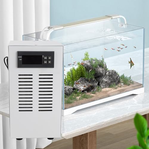 Watertankkoeler 72W Constante koeling 20L Aquarium Temperatuurregelaar voor stille werking, snelle elektronische koeling (EU-plug) 3