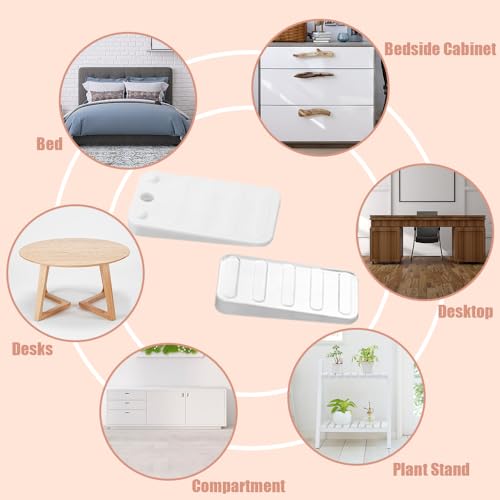 14 st Meubilair Verdieping Shims 50mm Plastic Duidelijke Tafel Shims Niveaus Flexibele Verstelbare Blokken Wedges voor Uneven Vloeren Desks Deuren Kasten Verdieping en bevestiging Wiebbly 3