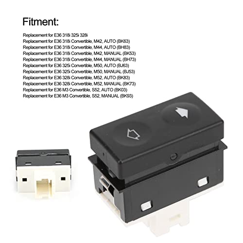 Elektrische Window Switch, Master Elektrische Window Switch Vervanging Window Switch stuurprogramma zijde voor E36 328i Convertible M52 MANUAL BK73 61311387388