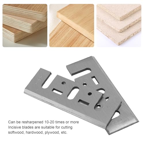 2Pcs Planer Blades HSS 82mm Elektrische Planer Messen, Hoge kwaliteit stalen Blades met hoge snelheid Resparenable voor hardhout, Softwood, Plywood 4