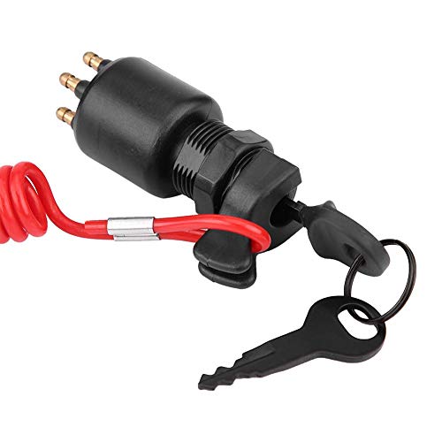 Kabel-ontstekingssleutel, contactschakelaar met sleutel, contactschakelaar en veiligheidslijn, vervanging voor Evinrude Boat 5005801 vervangende ontstekingssleutel 5