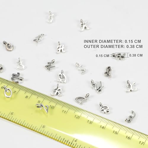 130 st ABC Letter Charms Mini Alphabet A-Z Zinklegering armband ketting hangers voor DIY sieraden maken zink, Zinc, Zinc,Geen edelsteen, Zink, Geen edelsteen