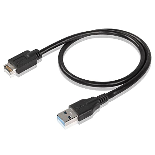 USB 3.1 Front Panel Type E naar USB A 3.0 Conversion Cable,Type E Man naar USB Een Man 5Gbps Gegevenskabel-1.6FT