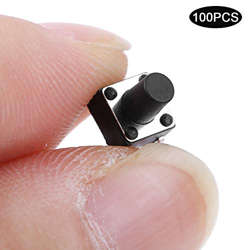 100 Stuk Tact Switch, Momentaire Tactiele Drukknop Switch, Gebruikt in Circuit Board, 6 x 6 x 8 mm 5