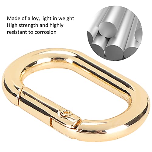 20 stuks Carabiner Hooks Oval Carabiner Hooks Klimgesp 20 x 31mm Clip Sleutel Ketting Gespmetaal Sleutel Ring gesp voor sleutelhanger kleren zakken 5