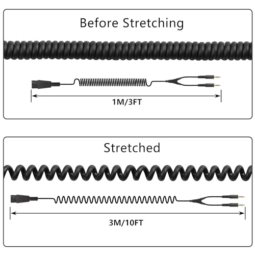 QD Gold Plated Headphone Kabel tot 3,5mm Snel Kabel dubbel loslaten 3.5mm Plug in geluidskaart op computer PC Gold Plated Headphone Kabel - 10 FT 5