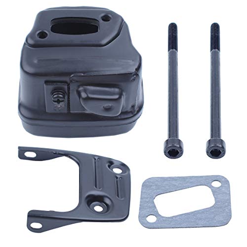 uitlaatgeluiddemper w/ beugel schroef pakking kit voor Husqvarna 350 353 346XP 345 340 E EPA kettingzaag #503862803 onderdeel vervangen