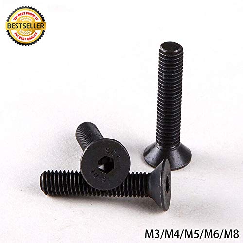 20 st. Verzonken schroeven, Hex Platkop bevestigingsschroeven, Hex Key Bolts - M5*12mm 3