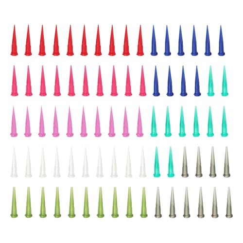 Afschuiningsdispenser 8 gemengd kaliber 160 stuks kunststof afgeschuind, fijne vloeistof, naaldvuller voor het vullen van vloeistoffen, inkt, lijm