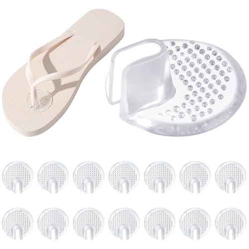 8 paar silicone sandalen tieners, transparante sandaaltenennaadschermer pad tienerskussens zaterdag flip flop gel kussens pad tieners slipbeveiligingen voor volwassenen
