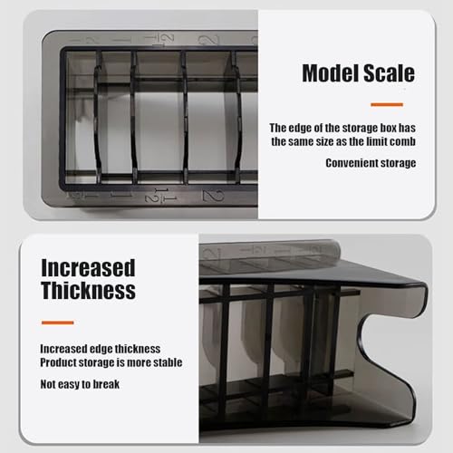 10 Grid Clipper Comb houder, Gids Comb Organisator Elektrische Hair Clipper Guide Comb opslag geval voor Barbershop