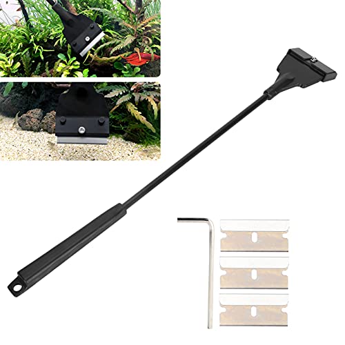 Aquarium Algenkrabber, Long Handle Cleaning Tool en Verwisselbare Blades, voor Visglas (Standard Scraper) 3
