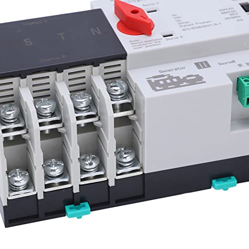 Transmissieschakelaar voor dubbele voeding, AC 400V, 4P 63A/100A/125A ATS PC, Automatische Shift Leverschakelaar, Dual Power Transfer Switch (63A) 5
