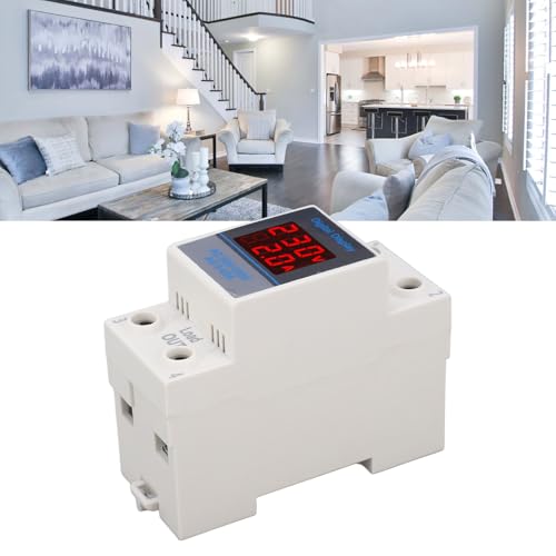 Vermogensvoltmeter Single Fase Ammeter Din Rail Dubbele Display Multimeter