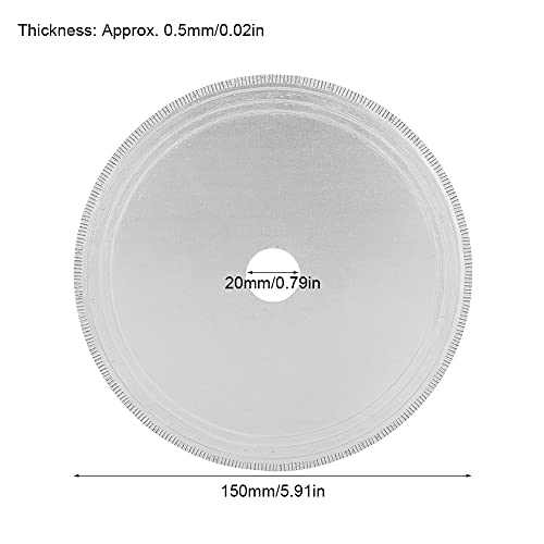 Diamond Saw Disc, Saw Disc, Straight Tooth Piece Lapidary Disc Saw Blade Cutting Disc Blade (150 * 20 * 0,5 Straight, Diamond Blades (150 * 20 * 0,5 Straight Tooth Piece) 3