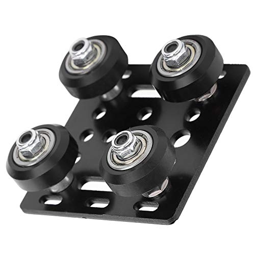 V Typebord 2040 Aluminium Extrusie Aluminiumoy Plastic V Typering Plate Black voor 3D Printer Accessoires Aluminium Eu Standard 2020 Wielen 3