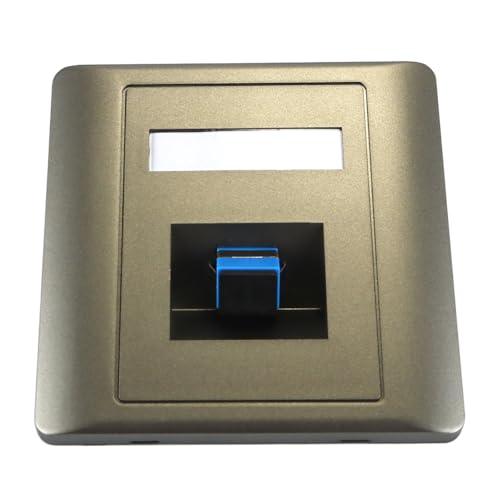 Grijze 86-type schuine SC glasvezel wandplaat met één armen, hoogwaardige netwerkaccessoire voor binnen- en buitenland