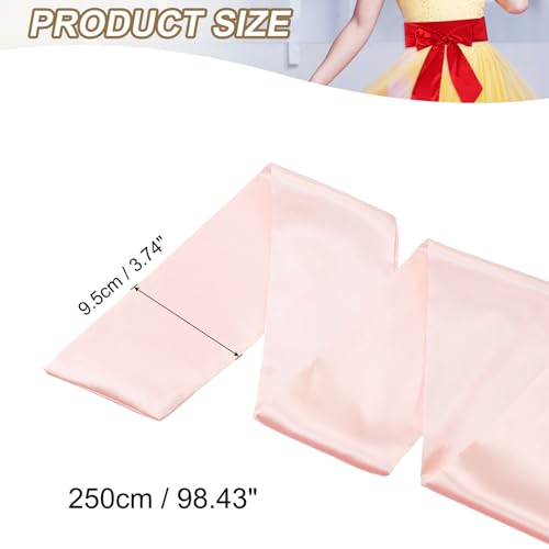 Satin Sash Belt, 1 Stuk bruiloft Party bruids blank satin waist riemen bal accessoire voor afstuderen verjaardag decoratie DIY accessoire Homecoming, licht oranje, licht oranje