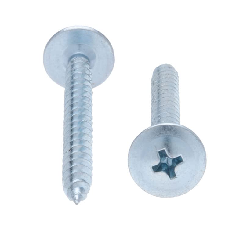 4.2mm X 50mm Flange Head Phillips Zelftappende Schroeven, Truss Head Gegalvaniseerde Staal Schroeven, Fijn Thread, Pankop Schroeven voor plaatstaal, Plasterboard en Hout (25 st.) 3