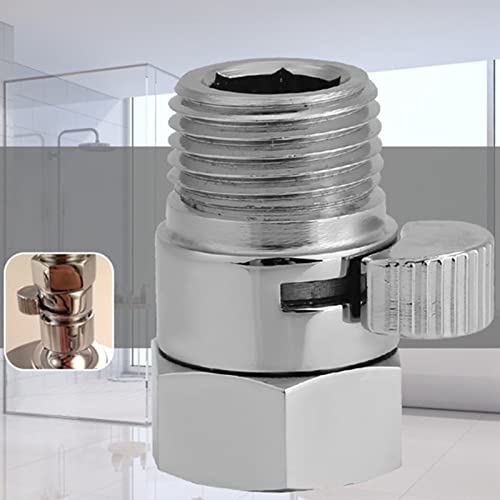 Afsluitventiel voor doucheslang, waterstopdouche, douchekop afsluitklep, schakelbare douchekop, massief messing afsluitventiel, G1/2 stromend Contol Afsluiten, waterbespaarklep voor 4