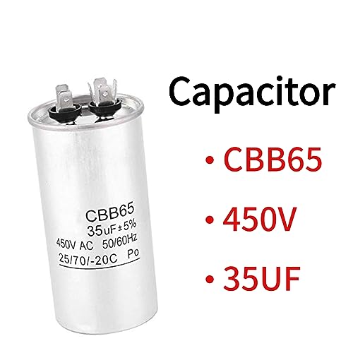 CBB65 450V 35UF condensator, aluminiumfolie materiaal, airconditioning start condensator, voor industriële apparatuur motoraandrijving condensator 3