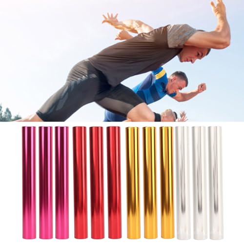 3 st. Training Relay Stick Aluminium Legering Track Field Relay Polen Track Polen Racing Equipment Racing Equipment For Outdoor Running Race Studenten Relay Events 3