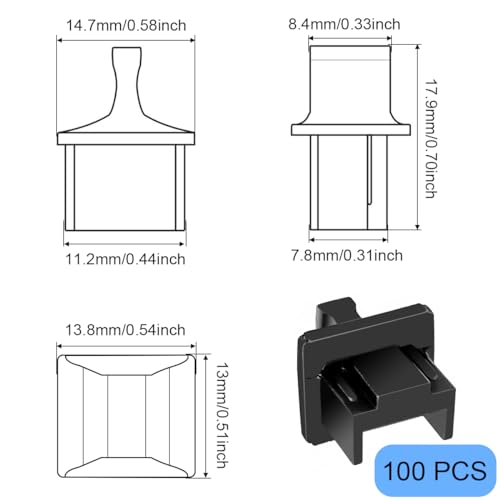 Stofhoes voor Ethernet Hub, Stofkap RJ45, Beschermhoes voor Vrouwelijke Plug, Ethernet Connector voor Multimedia Converter, Switch Router, Pak van 100