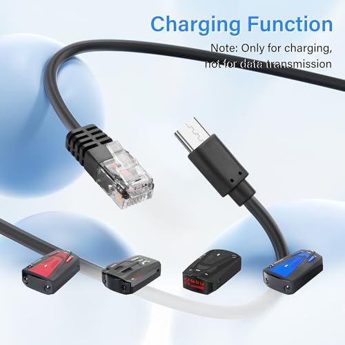 USB-C Plug naar RJ11 Plug Cable, Power Cable voor Radar Detector, Vervangingskabel voor Radar Detector, 5V tot 12V, Amplification Adapter Kabel - 15 m 5