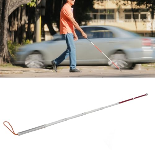 Telescopische Cane, Reflective Folding Walking Stick voor Visueel Gehandicapt en Blind Walking Stick voor mannen en vrouwen, Walking Poles voor senioren met opslagzak