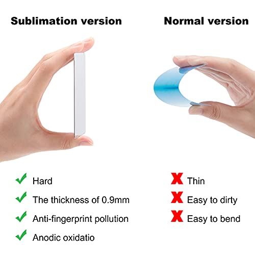 8 Stuks Metalen Business Cards met Optische Mazelen Graveren - Roestvrij staal 8.5 x 5.5cm - Voor Cadeaubonnen en Kantoorgebruik 3