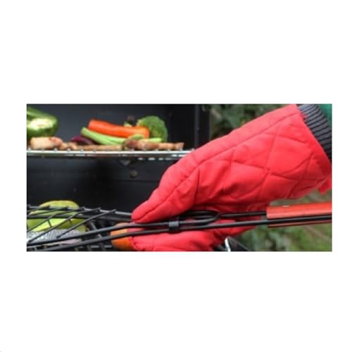 2 Pack Oven Handschoenen, Heat Resistant Keuken Bakwantsen met Hangende Loop, Non-Slip koken Handschoenen voor Grill Magnetron Pizza - Paars 3