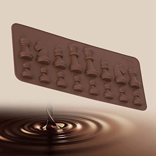 Silicone Schaak Stuk Chocolate Candy Molds, Internationaal Schaken Siliconen Hars Casting Fondant DIY Snoep Cake Topper 5
