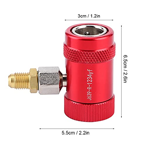 Snelle koppeling, Professionele snelle koppeling Airconditioning Service Port Adapter Geschikt voor R1234yf koelkasten