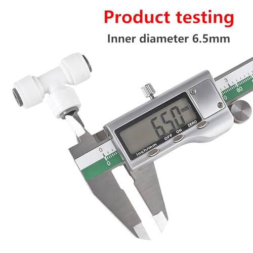 1pc waterslang connector, tee 1/4 inch met snelle koppeling, omgekeerde osmose waterfilter 4