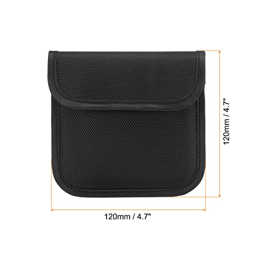 120 x 120mm Camera Filter Behuizing 1 Zak Filter Case Bag Waterbestendig Stofdicht Filter Carrying Case voor Fotografie Filter Opslag Zwart, Zwart