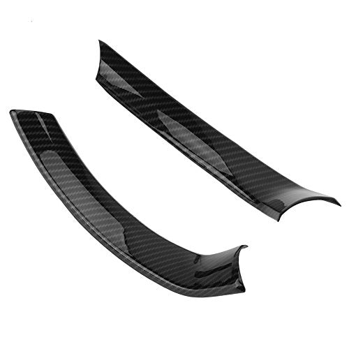 Autostuurwielhoes, 1 paar autostuurwiel, Carbon Fiber, Self-Adhesive Stickers, Stuurwiel, Decoratief Frame, Vervanging voor Romeo Stelvio 2017-2018, Giulia 2016-2018