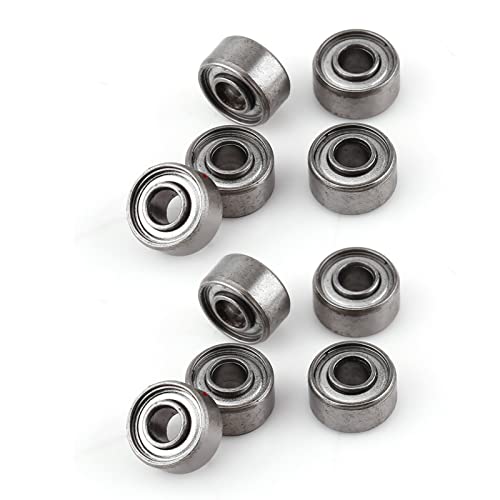 Kleine kogellagers, 10 stuks 693ZZ Miniatuur kogellagers Mini 3x8x4 Dubbel afgeschermde lagers 3 * 8 * 4mm klein