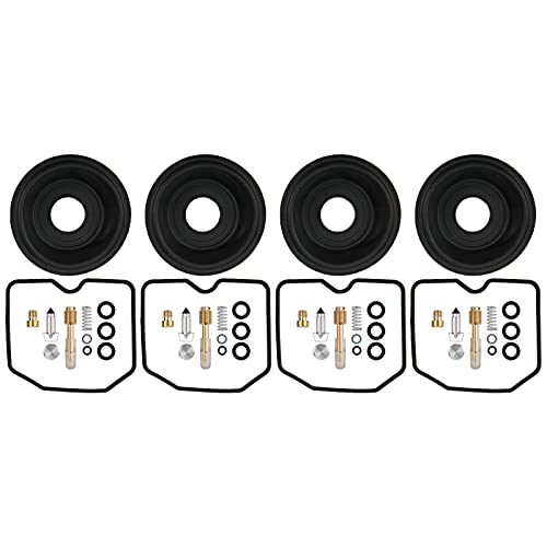 Carburator Repair Kit, 4 sets carburator Reparatie Kit Rubber Carburator Overhaul Metal Geschikt voor GSF600S BANDIT 1996-2003