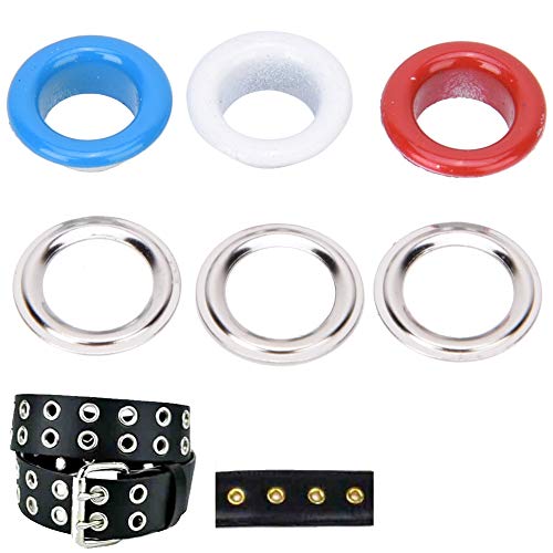 200st Metalen Oogjes, Kleurrijke Iron Eyelet Grommet met Wasmachine voor DIY Bag Schoenen Decoratie [8mm]