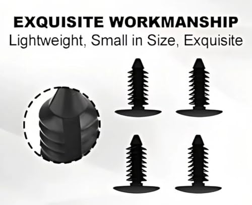 50 sts Auto Plastic Rivet Snap bevestigingsmiddelen Lichaam trim Clips Plastic Push Pin Rivet Renainer Clips Auto Bumper Plastic Rivet bevestigingshouder Trim Push Pinclip zwart