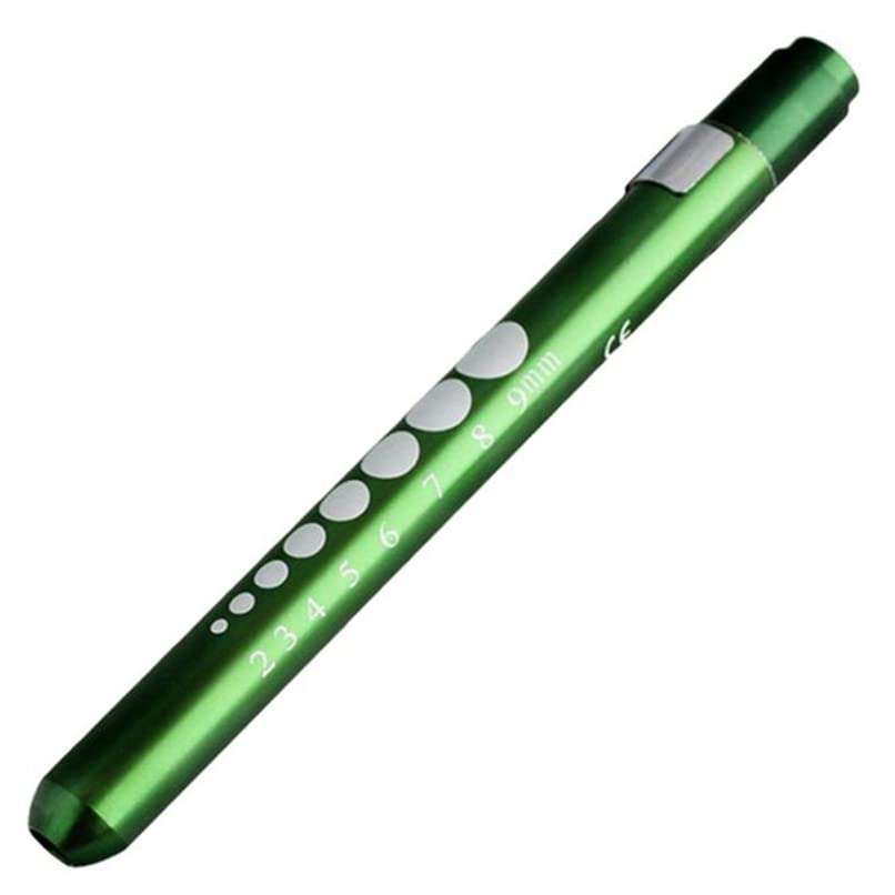 Mini Pen zaklamp Kenmerkende Medische Penlamp, Mini Herbruikbare LED Penlamp zaklamp Pen zaklamp voor Home Outdoor Doctor verpleegster EMT noodgeval (Groen, 1 Pack)