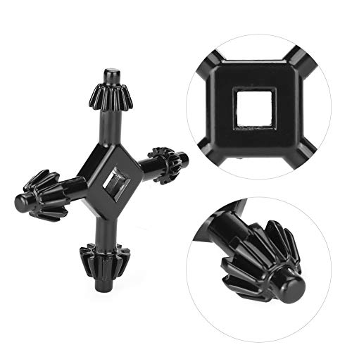 4-in-1 Multifunctioneel staalboren Chuck Sleutel Fit Hand Boorhulpmiddel 4-weg Chuck-sleutel voor kolomboren 5
