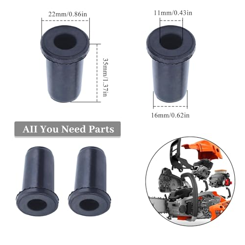 4PC AV Mount Buffer Antivibe Element voor Husqvarna 50 51 55 Rancher EU1 Kettingzaag Annulair Rubber 501763902 501763901 50176 76 39-02
