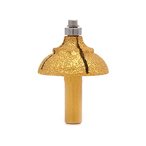 Gegalvaniseerd Diamond Stone Marble Grinding Edge Router Bit, 1/2'' Shank Woodworking Milling Cutter Tool for Marble Granite (1PC)