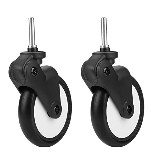 WinmetEuro kinderwagen Wiel, duurzaam, gemakkelijk te gebruiken kinderwagen wiel gereedschap 360 graden rotatie voor Kiddopotamus voor Yoya (een paar voorwielen)