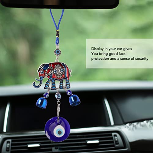 Blue Eye Olifant Hangende Ornament, Olie Drop Blue Eye Hanger, Exquise Lucky Hanger Accessoires voor auto achteruitkijkspiegel, Gepersonaliseerde decoraties