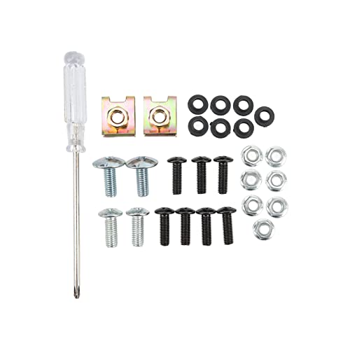 7in Motorfiets Koplamp Fairing Smooth Surface Aging Resistant Universal Fit voor Ronde koplampen Motorfiets (Shiny Black)-Hoofdlicht Fairing 4