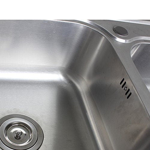 2 x verbindingsbuis voor gootsteen en gootsteen, vierkante interface (afmetingen: 75 x 40 mm) buislengte 230-600 mm, diameter 26 mm (binnendiameter: 21 mm) 5