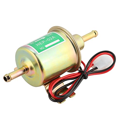 AUTO Elektrische brandstofpomp HEP-02A 12/24V Brandstofoverdracht Pomp Lage druk Gaspomp Benzinepomp Robuust metaal met installatie Kit 5